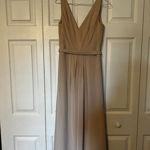 Chiffon Bridesmaid Dress Champagne